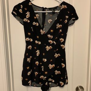 Floral romper skort
